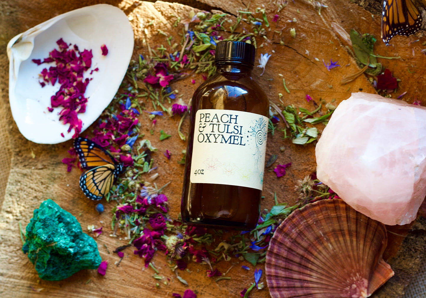 Peach Tulsi Oxymel